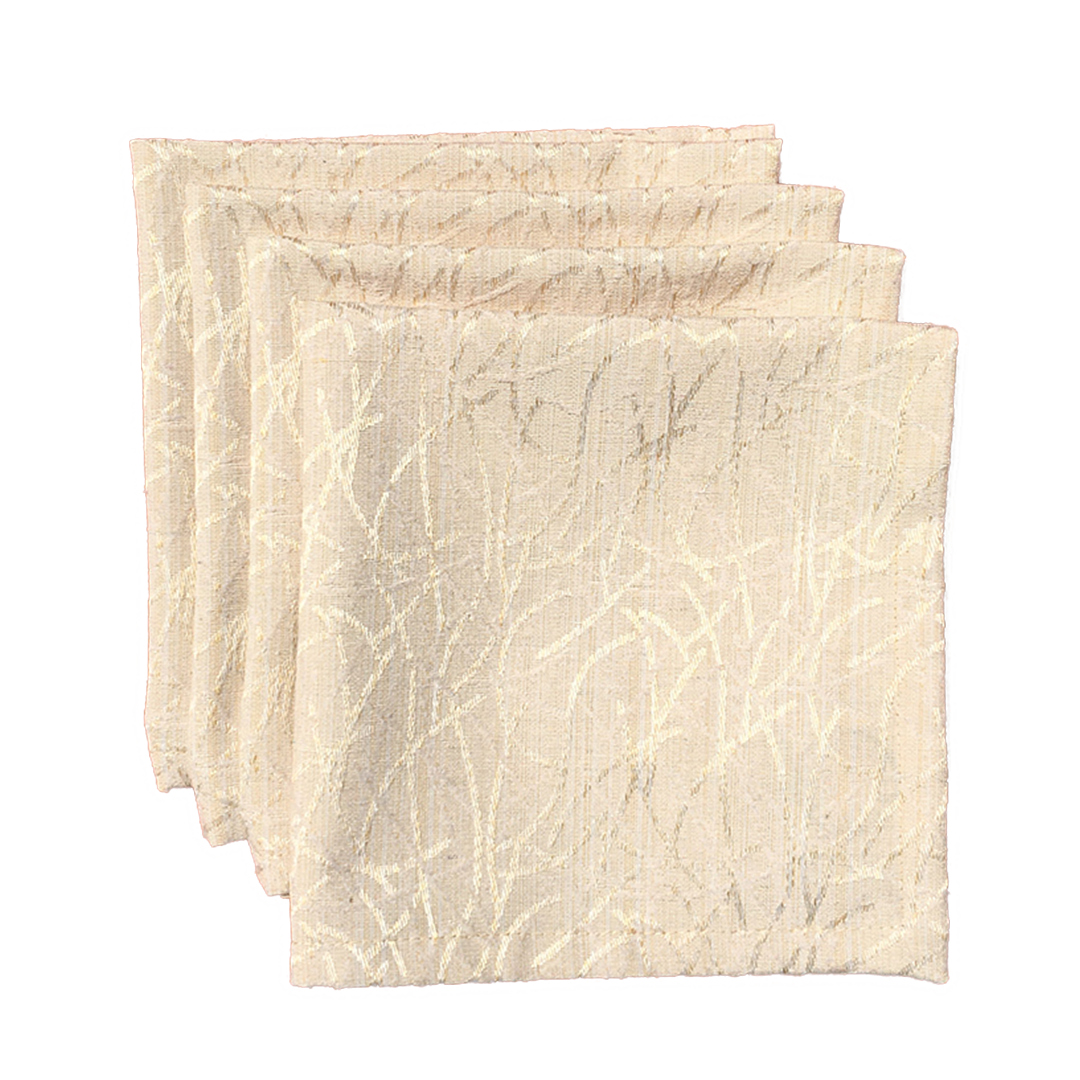 Juego De Servilletas De Tela Color Crema