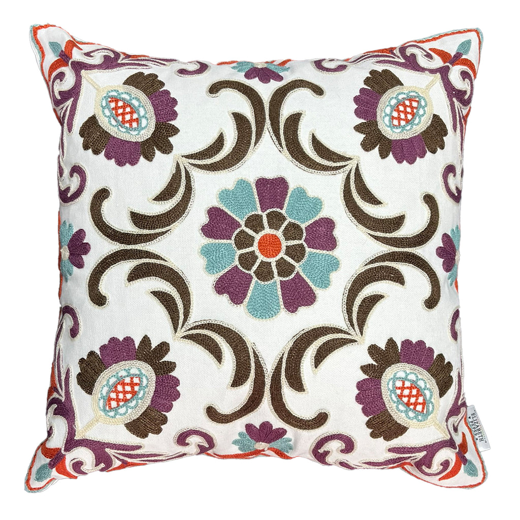 Funda Cojin Decorativo Diseño Jaipur Morado 45x45