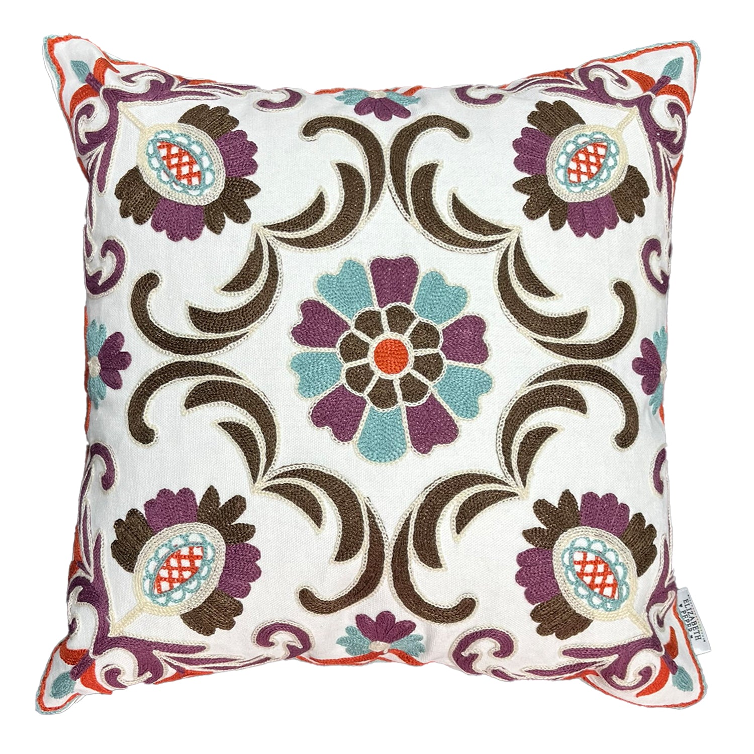 Funda Cojin Decorativo Diseño Jaipur Morado 45x45