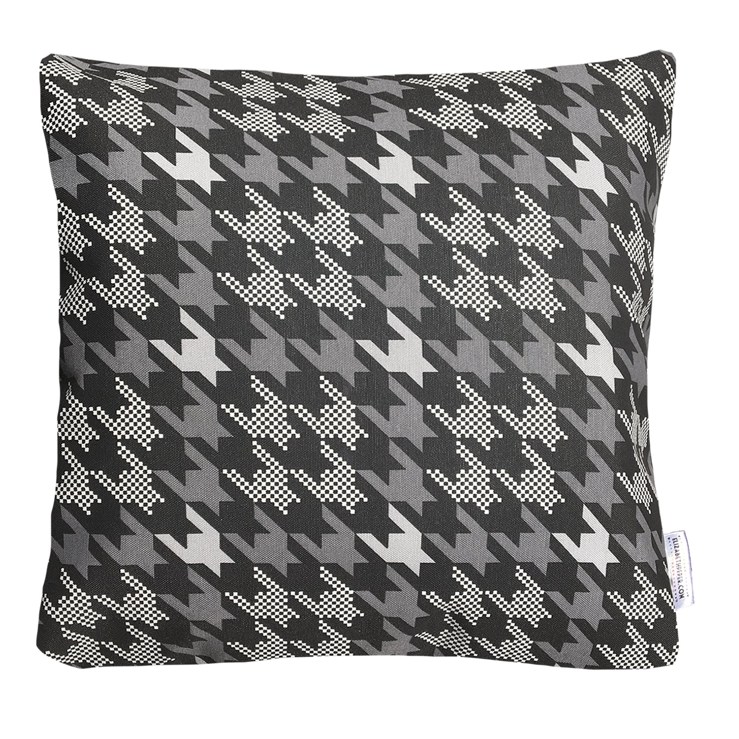 Funda Cojín Decorativo print Negro, Gris y Blanco