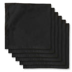 Juego De Servilletas De Tela Color Negro