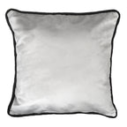 Funda Cojín Decorativo diseño Gris y borde Negro