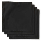 Juego De Servilletas De Tela Color Negro