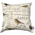 Funda para Cojín Decorativo Aves Crema