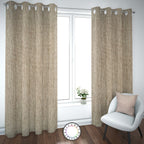 Set de Cortinas Textura Lino 2 Paños de 145 x 220 cm Beige