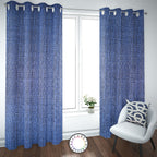 Set de Cortinas Hogar 2 Paños de 140 x 220 cm Azul