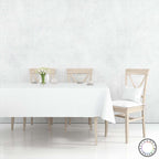 Mantel Para Mesa De Tela Color Blanco