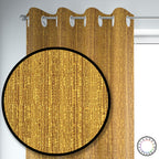 Set de Cortinas Hogar 2 Paños de 140 x 220 cm Dorado