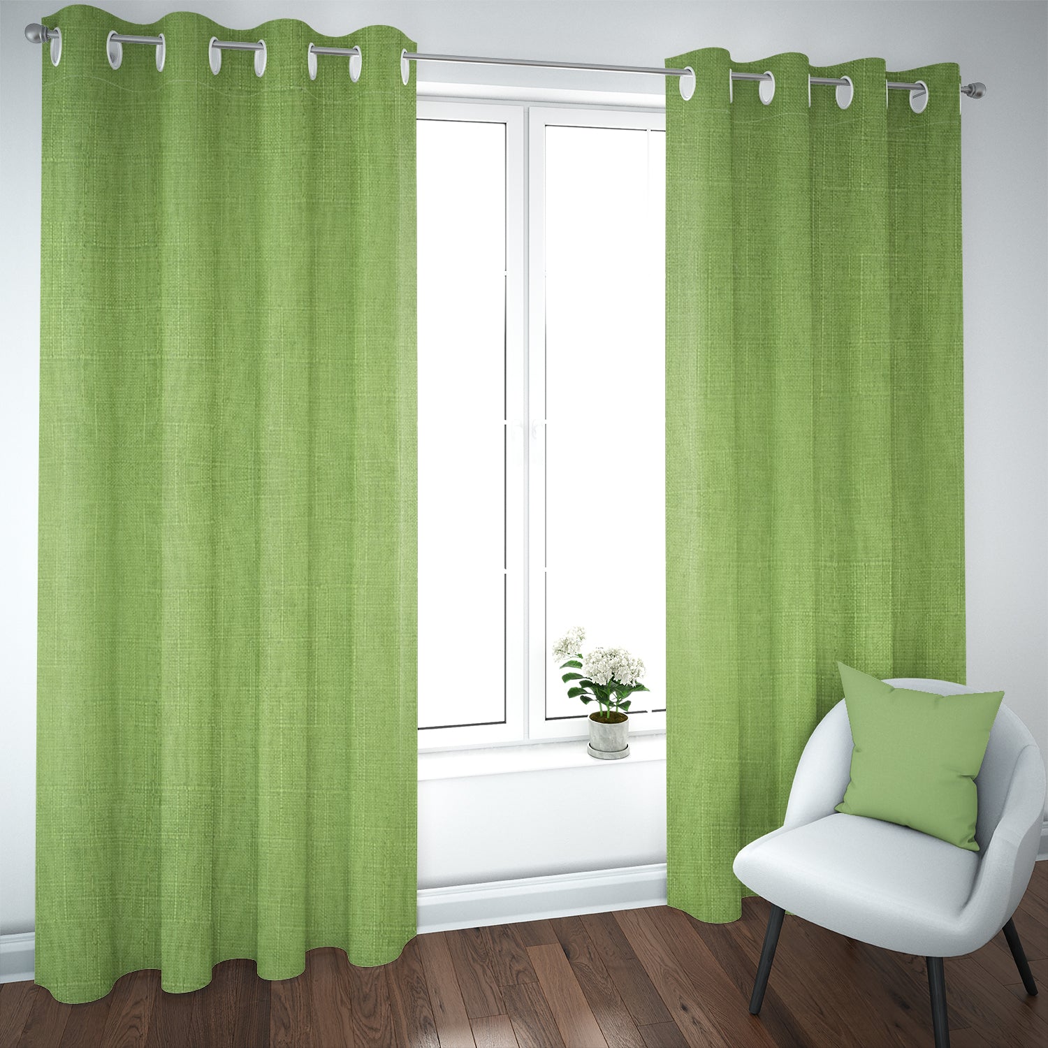 Set de Cortinas Blackout 2 Paños de 140 x 220 cm Verde
