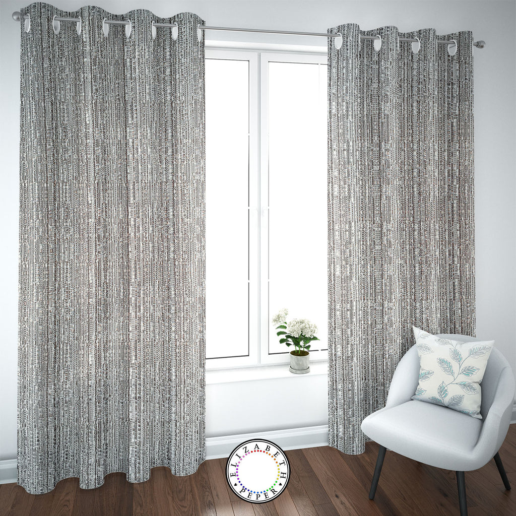 Set de Cortinas Hogar 2 Paños de 140 x 220 cm Gris