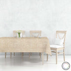 Mantel Para Mesa De Tela Color Textura Crema