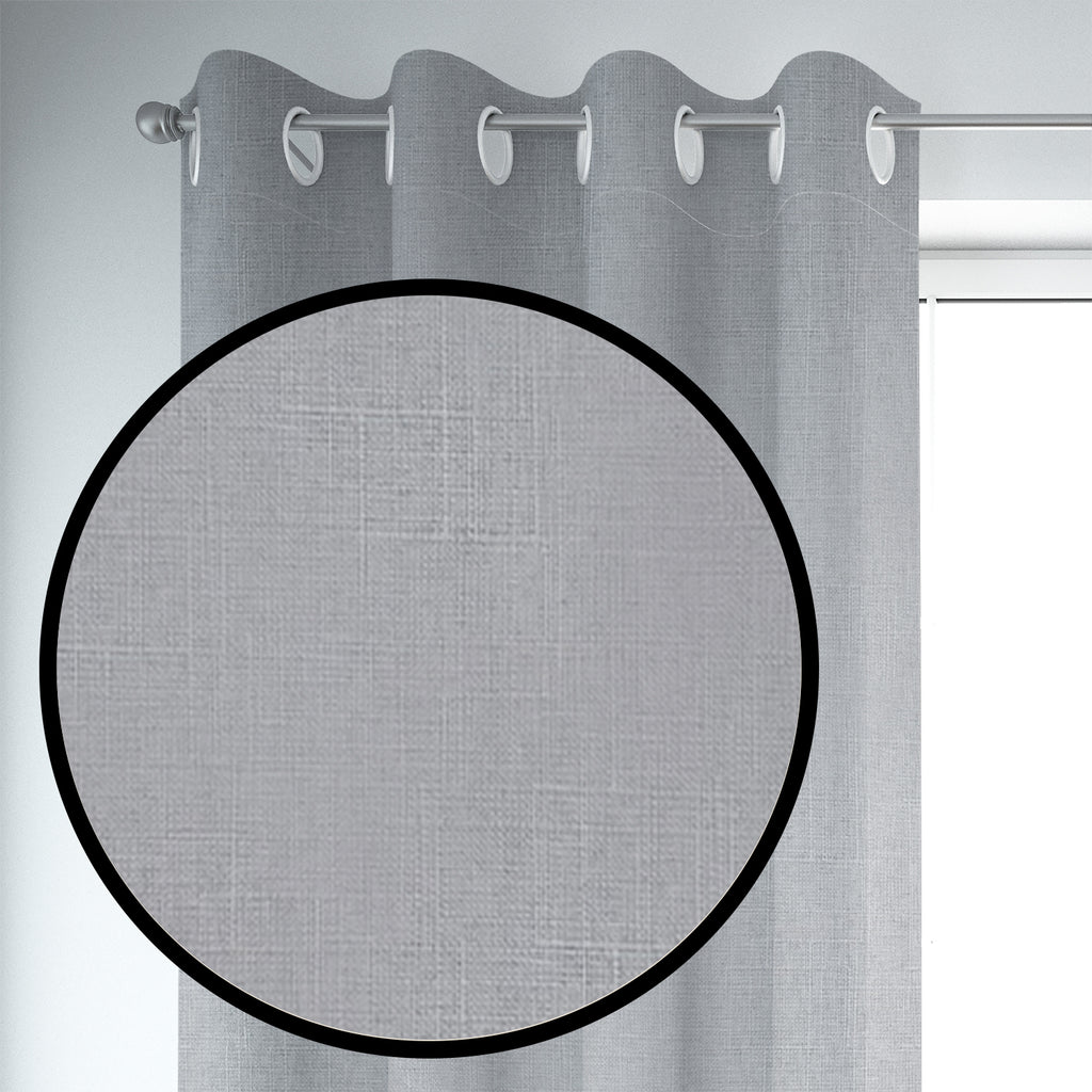 Set de Cortinas Blackout 2 Paños de 140 x 220 cm Gris Perla