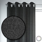 Set de Cortinas Hogar 2 Paños de 140 x 220 cm Negro