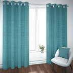 Set de Cortinas Blackout 2 Paños de 140 x 220 cm Turquesa
