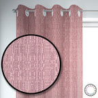 Set de Cortinas Hogar 2 Paños de 140 x 220 cm Rosa