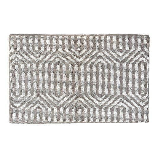 Alfombra Diseño Beige Blanco