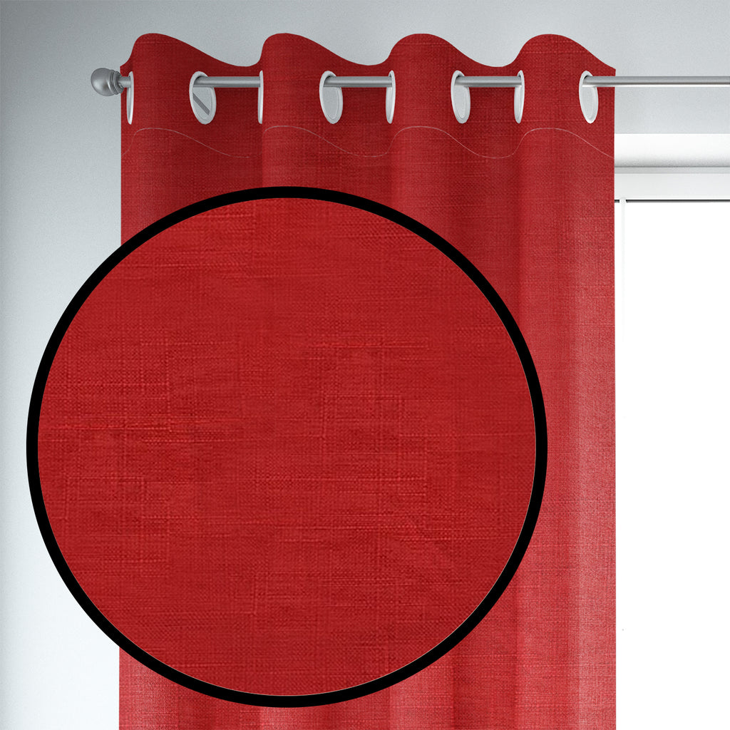 Set de Cortinas Blackout 2 Paños de 140 x 220 cm Rojo