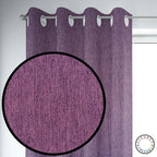 Set de Cortinas Textura Lino 2 Paños de 145 x 220 cm Morado