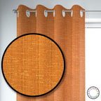 Set de Cortinas Hogar 2 Paños de 140 x 220 cm Naranja