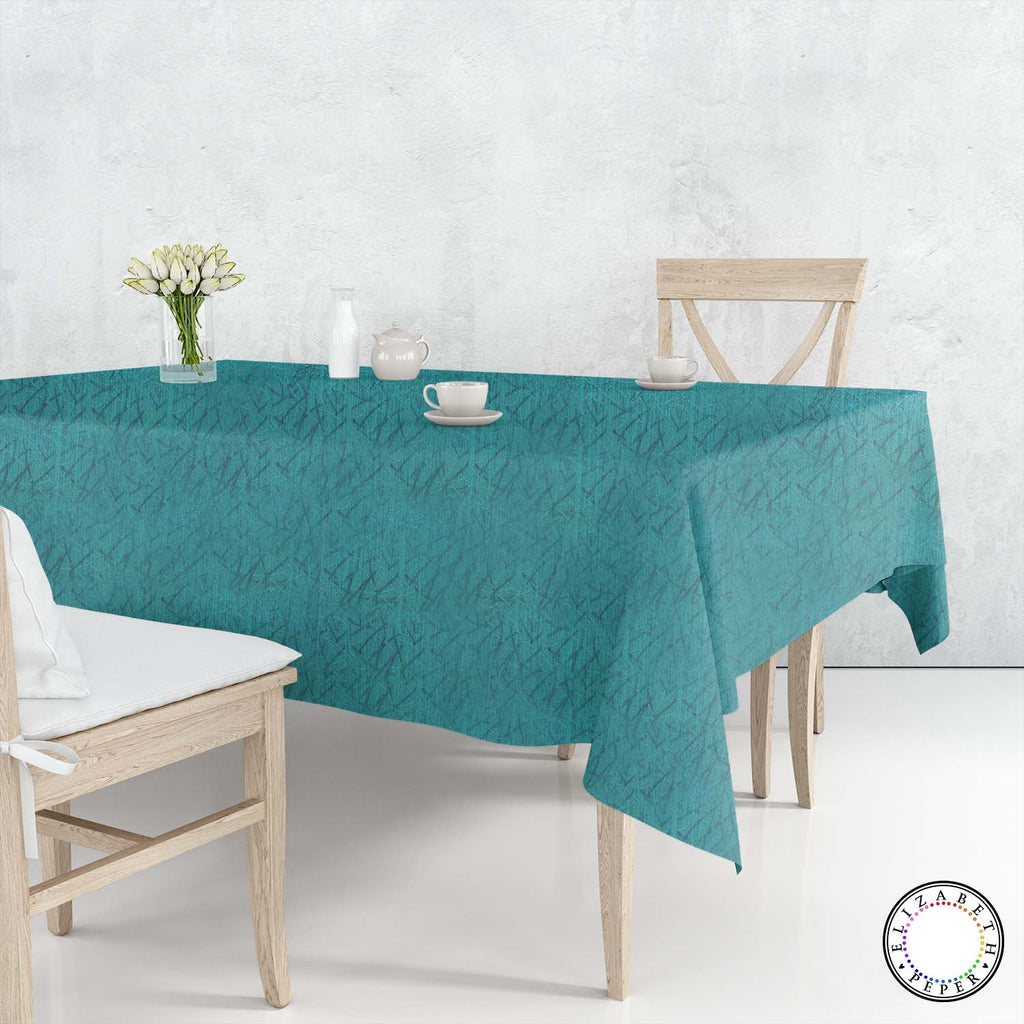 Mantel Para Mesa De Tela Color Turquesa