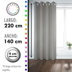 Set de Cortinas Blackout 2 Paños de 140 x 220 cm Invierno
