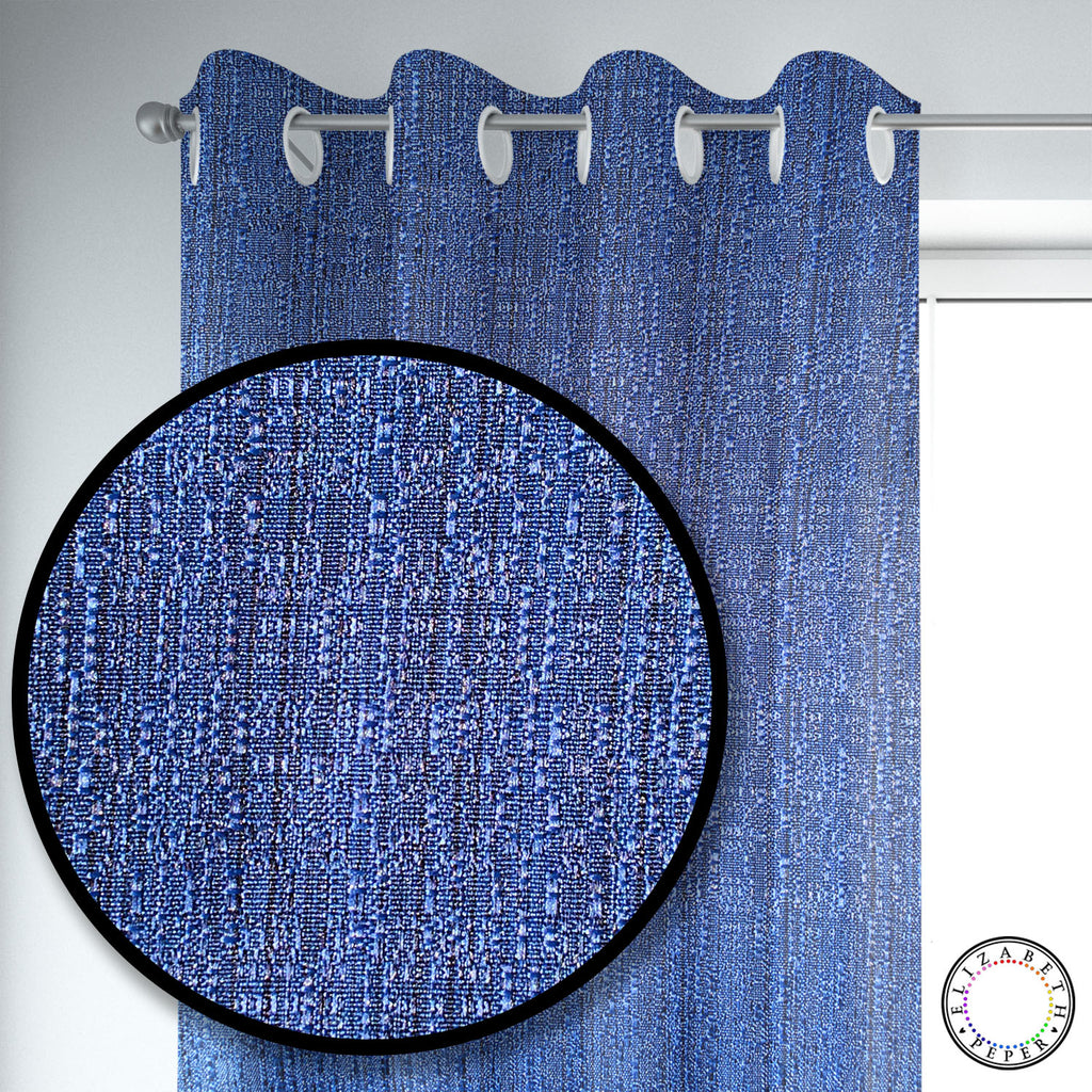 Set de Cortinas Hogar 2 Paños de 140 x 220 cm Azul