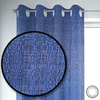 Set de Cortinas Hogar 2 Paños de 140 x 220 cm Azul