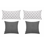 Pack Gris 4 cojines decorativos con relleno Elizabeth Peper