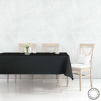 Mantel Para Mesa De Tela Color Negro