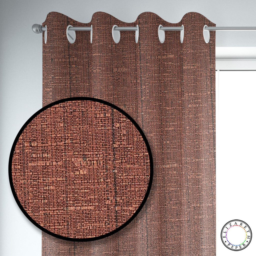 Set de Cortinas Hogar 2 Paños de 140 x 220 cm Cafe