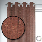Set de Cortinas Hogar 2 Paños de 140 x 220 cm Cafe