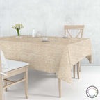 Mantel Para Mesa De Tela Color Textura Crema