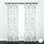 Set de Cortinas Visillo 2 Paños de 140 x 220 cm Turquesa