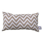Funda para Cojín Decorativo Crema con Rayas Blancas