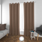 Set de Cortinas Blackout 2 Paños de 140 x 220 cm Café