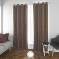 Set de Cortinas Textura Lino 2 Paños de 145 x 220 cm Café