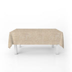 Mantel Para Mesa De Tela Color Textura Crema