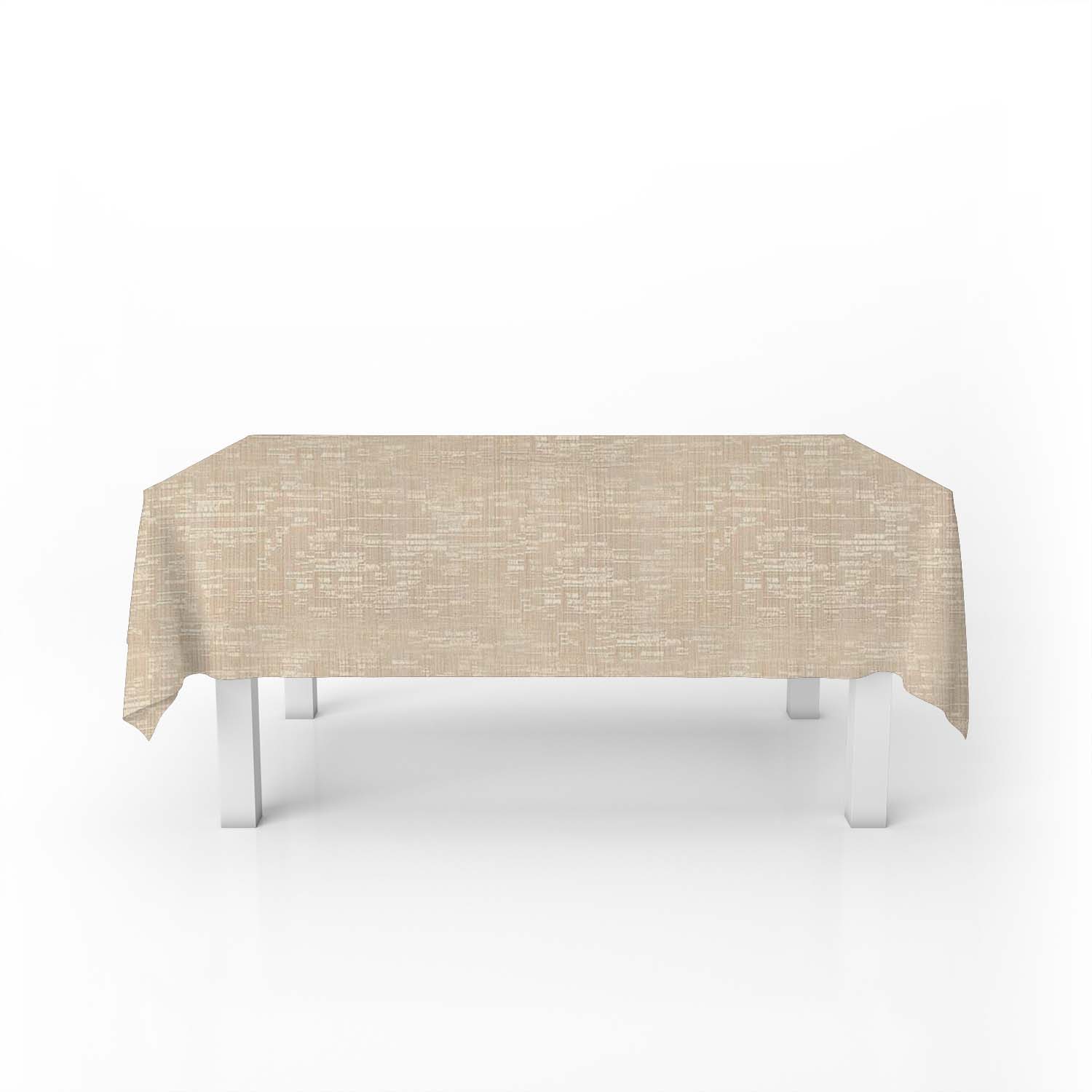 Mantel Para Mesa De Tela Color Textura Crema
