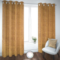 Set de Cortinas Hogar 2 Paños de 140 x 220 cm Dorado