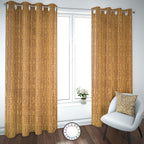 Set de Cortinas Hogar 2 Paños de 140 x 220 cm Dorado