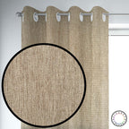 Set de Cortinas Textura Lino 2 Paños de 145 x 220 cm Beige