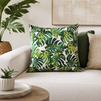 Funda Cojín Decorativo diseño Plantas Verdes